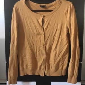 Woman’s Mustard color Small Cardigan Sweater H&M